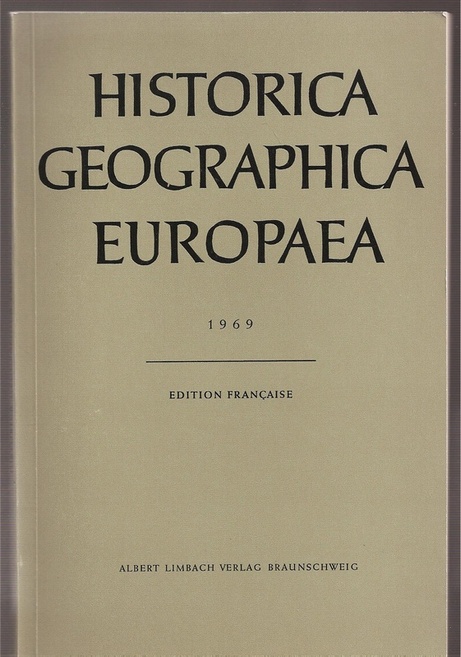 Historica Geographica Europaea  Historica Geographica Europaea 1969 