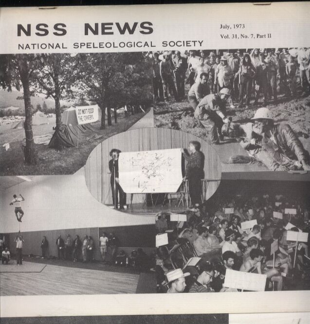 National Speleological Society  NSS News Vol. 31. Number 7 bis 12. 1973 (6 Hefte) 
