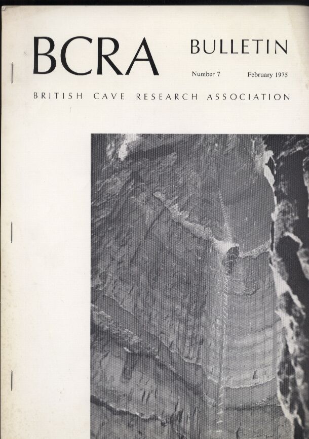 British Cave Research Association BCRA  Bulletin Number 7 - 10, February bis November 1975 (4 Hefte) 