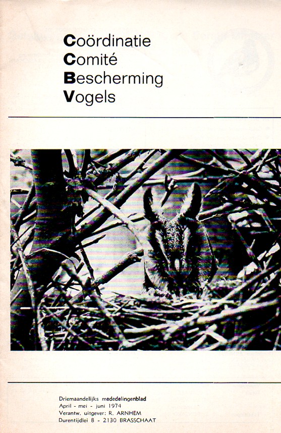 Coördinatie Comite Bescherming Vogels CCBV  Driemaandelijks mededelingenblat April - Juni 1974 