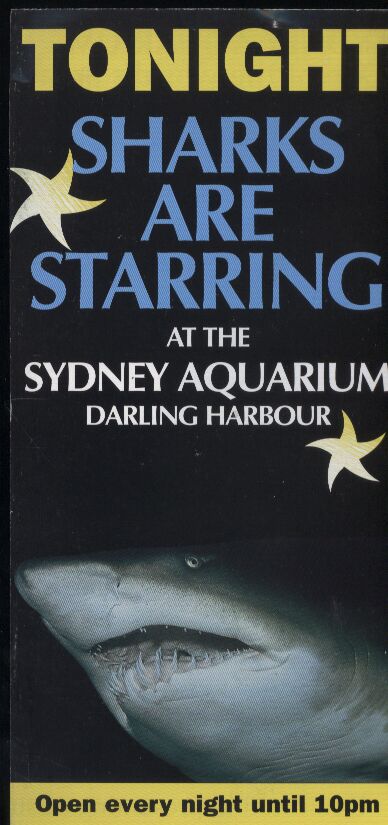 Sidney-Zoo  Sharks are starring.At the Sydney Aquarium darling harbour 