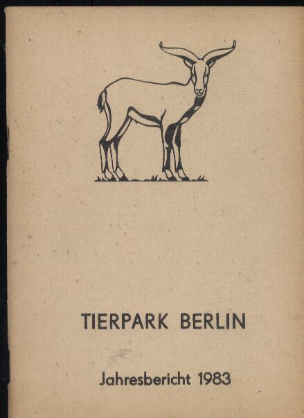 Berlin-Tierpark (Dathe,Heinrich)  Jahresbericht 1983 