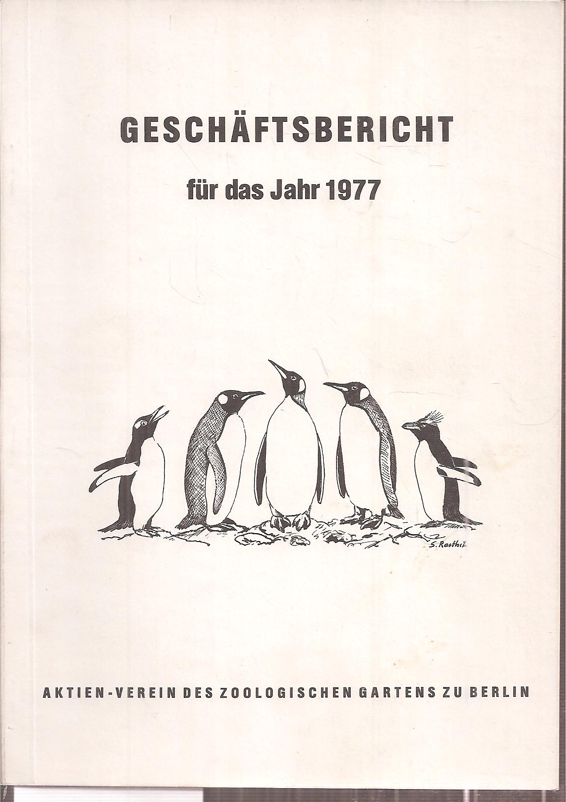 Berlin-Zoo  Geschäftsbericht für das Jahr 1977 