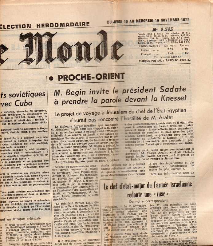 Le Monde  Le Monde Selection Hebdomadaire No. 1515 Du Jeudi 10 au Mercredi 16 