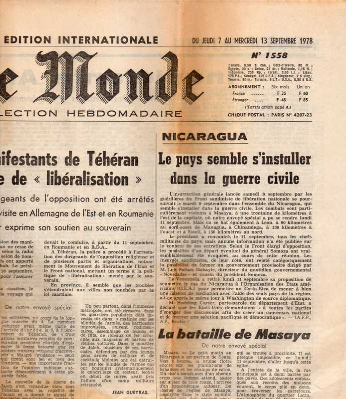 Le Monde  Le Monde Selection Hebdomadaire No. 1558 Du Jeudi 7 au Mercredi 13 
