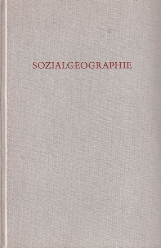 Storkebaum,Werner  (Hsg.)  Sozialgeographie 