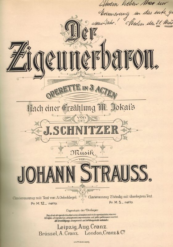 Strauss,Johann  Der Zigeunerbaron 