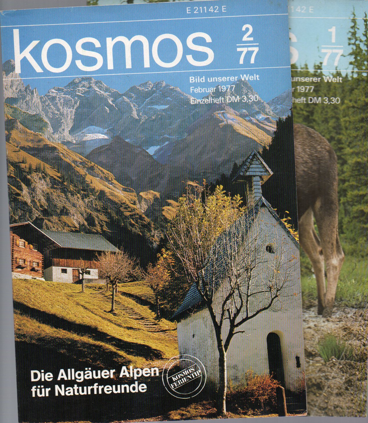 Kosmos  Kosmos 73.Jahrgang 1977, Heft 1 bis 12 (12 Hefte) 