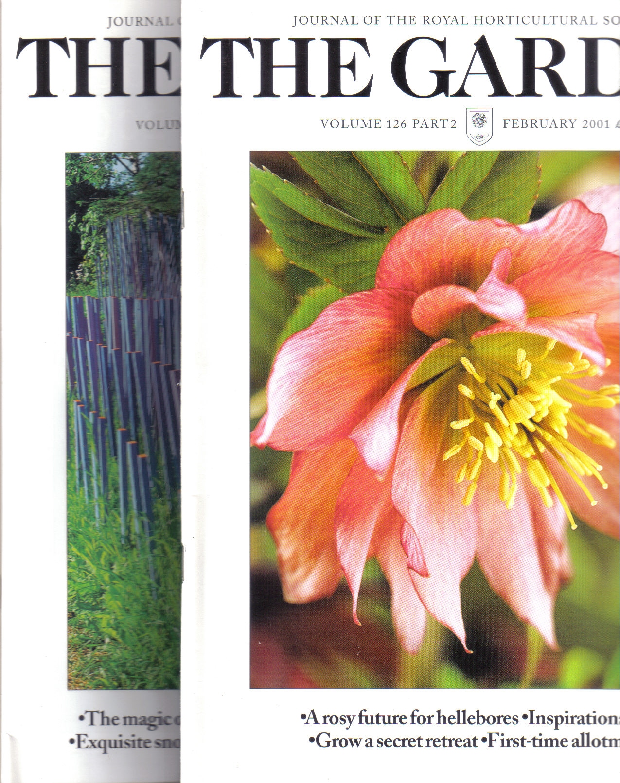 The Royal Horticultural Society RHS  The Garden Journal Volume 126, 2001 Part 1 bis 12 (12 Hefte) 
