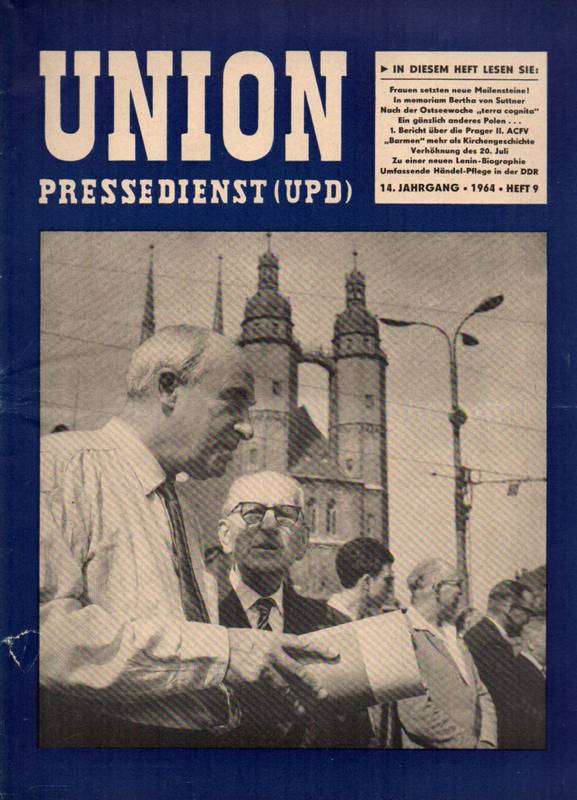Union Pressedienst (UPD)  Union Pressedienst (UPD) 14.Jahrgang 1964 Heft 9 (1 Heft) 