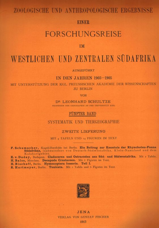 Schulze,Leonhard  Forschungsreise im westlichen und zentralen Südafrika. 