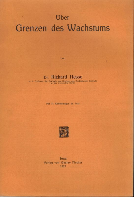 Hesse,Richard  Über Grenzen des Wachstums 