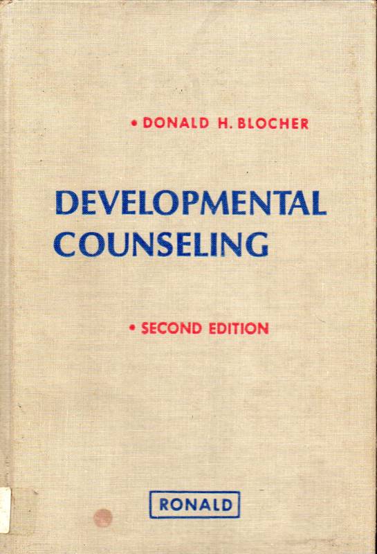 Blocher, Donald H.  Developmental counseling 