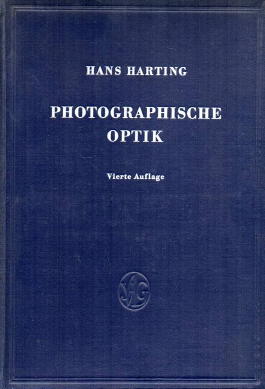 Harting,Hans  Photographische Optik 