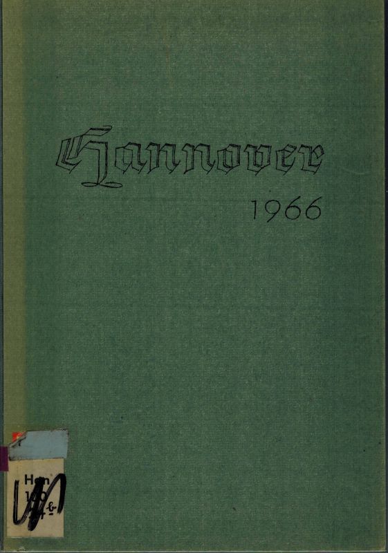 Hannover  Einführung in das Adressbuch der Landeshauptstadt Hannover 1966 