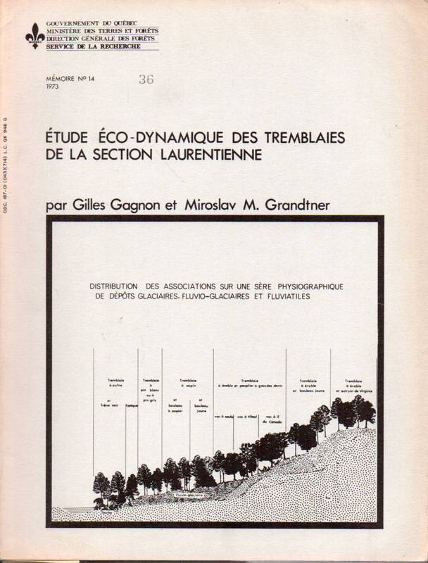 Gagnon,Gilles+Miroslav M.Grandtner  Etude Eco-Dynamique des Tremblaies de la Section Laurentienne(Memoire  