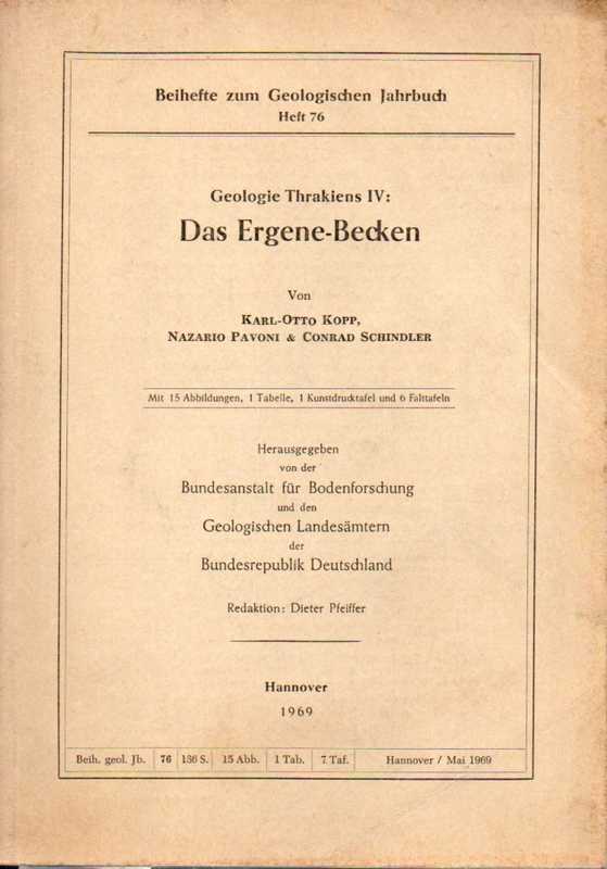 Kopp,Karl-Otto,Nazario Pavoni+Conrad Schindler  Geologie Thrakiens IV:Das Ergene Becken 