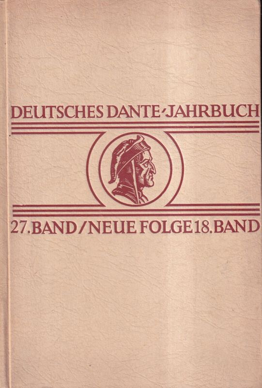 Deutsches Dante Jahrbuch  27.Band 1948.Neue Folge 18.Band 