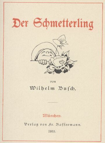 Busch,Wilhelm  Der Schmetterling 