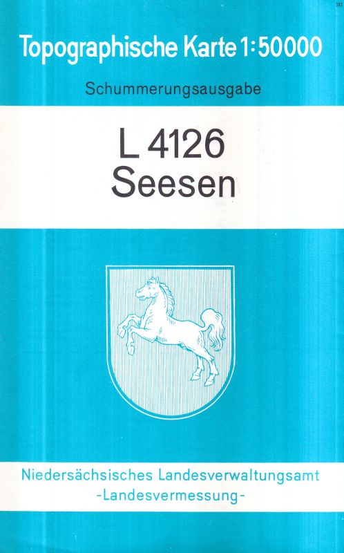 Niedersächsisches Landesverwaltungsamt  Topographische Karte 1 : 50 000 L 4126 Seesen 