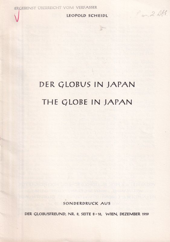 Scheidl,Leopold  Der Globus in Japan 