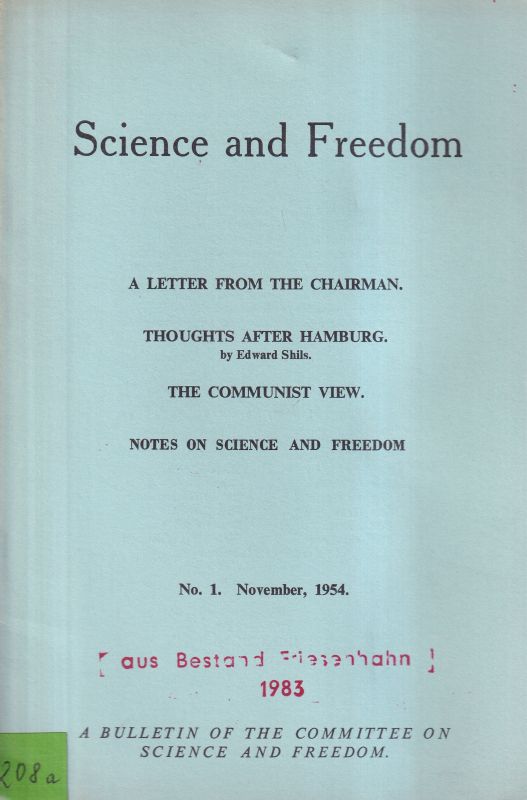 Committee on Science and Freedom  Science and Freedom 