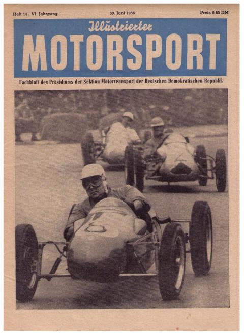 Hrsg. Deutscher Motorsport - Verband der DDR     Illustrierter Motorsport  - 30. Juni  - Heft 1956  , Nr. 14 ,  