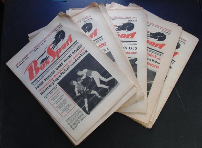Hrsg. Deutscher Amateur  Box - Verband  und Bund Deutscher Berufsboxer    Der  Boxsport  1953 - 21 Hefte = Einzelverkauf möglich , siehe Beschreibung  
