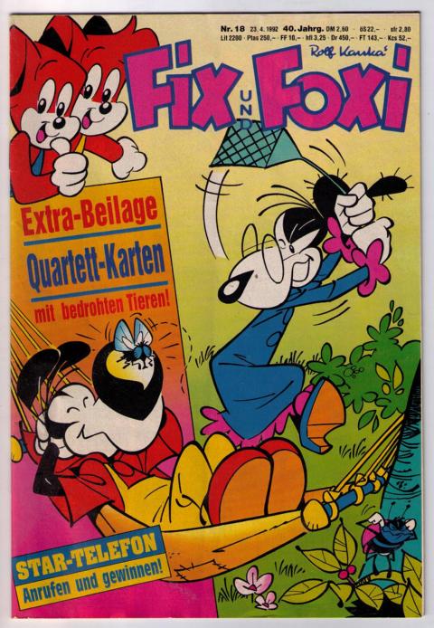 Kauka, Rolf   Rolf Kaukas Fix und Foxi  - Heft  18 / 1992 +  Heft  23 / 1989"  
