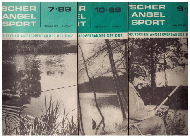 Hrsg. Deutscher Anglerverband der DDR Redaktion - Plomann ,Jürgen    Deutscher Angelsport  1989  Heft 1, 3,4 ,6 , 7, 8 , 9 , 10 ( Einzelverkauf möglich , siehe Beschreibung !)  