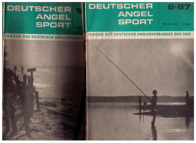 Hrsg. Deutscher Anglerverband der DDR Redaktion - Plomann ,Jürgen    Deutscher Angelsport  1987  Heft 1,3,5 , 6 , 7, 8 , 9 ,10 ,  11 und 12 ( Einzelverkauf möglich , siehe Beschreibung !)  
