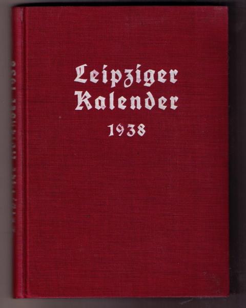 Merseburger , G.   Leipziger Kalender  - Illustriertes Jahrbuch  1938  