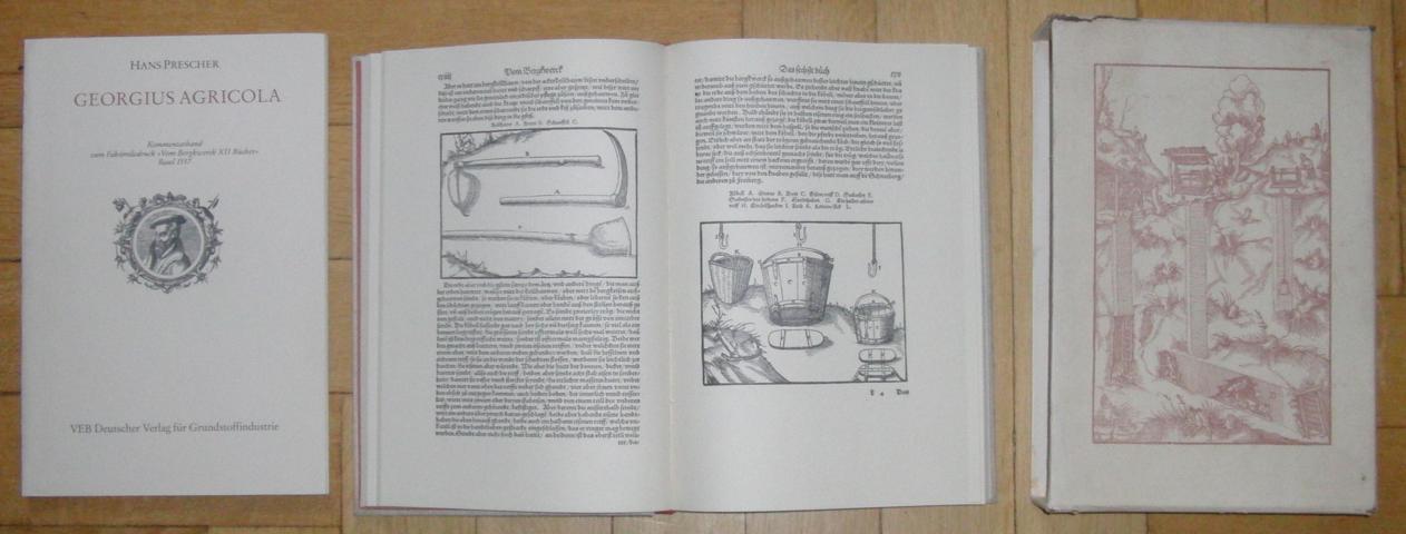Hrsg. Prescher , H. des  Reprint`s - Georgius Agricola    Vom Bergkwerk IIX Bücher .........  