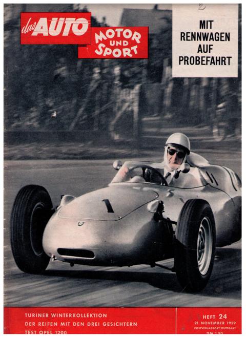 Hrsg. Pietsch , Paul und Dietrich - Troelch , Ernst   Das Auto - Motor und Sport  -  Heft 24 von 1959    