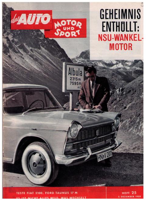 Hrsg. Pietsch , Paul und Dietrich - Troelch , Ernst   Das Auto - Motor und Sport  -  Heft 25  von 1959    