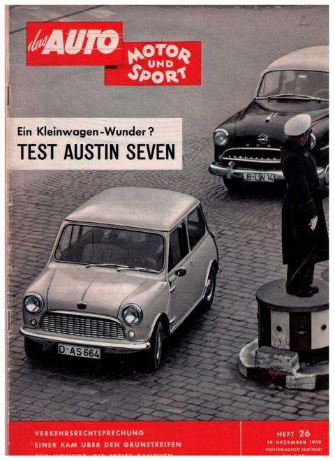 Hrsg. Pietsch , Paul und Dietrich - Troelch , Ernst   Das Auto - Motor und Sport  -  Heft 26 von 1959    