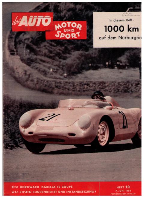 Hrsg. Pietsch , Paul und Dietrich - Troelch , Ernst   Das Auto - Motor und Sport  -  Heft 12 von 1958    