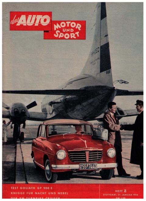 Hrsg. Pietsch , Paul und Dietrich - Troelch , Ernst   Das Auto - Motor und Sport  -  Heft 2  vom 2. Januar 1956    