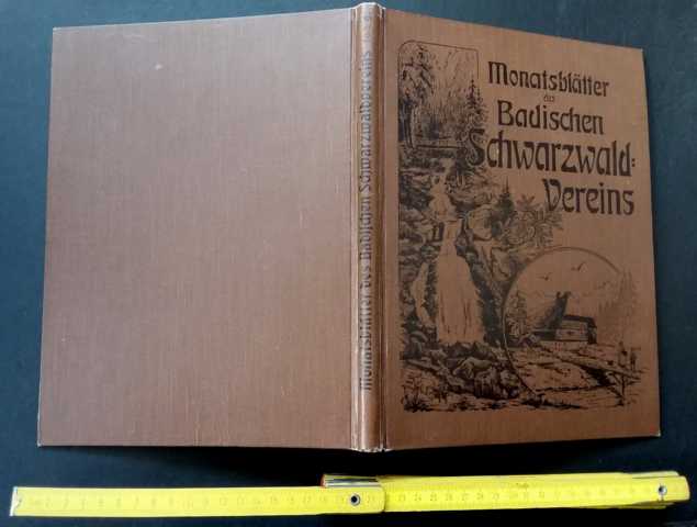 Hrsg. Pfaff, Prof. Dr, Friedrich   Monatsblätter des Badischen Schwarzwaldvereins  ( kompletter  Jahrgang 1929)  
