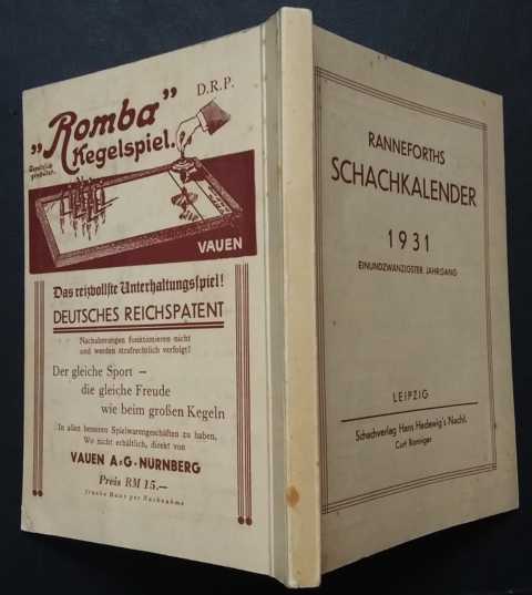 Ranneforth, Heinrich   Ranneforths  Schachkalender 1931   