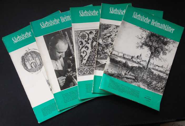 Hrsg. Autorenkollektiv   Sächsische Heimatblätter  Heft  1 , 2  3  4 , 5  aus 1970  =  Einzelheftverkauf siehe Beschreibung  