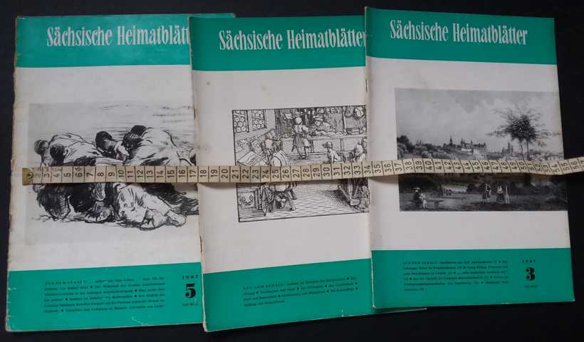Hrsg. Autorenkollektiv   Sächsische Heimatblätter  Heft  3 , 4 und 5 aus 1967 -   Einzelheftverkauf siehe Beschreibung  