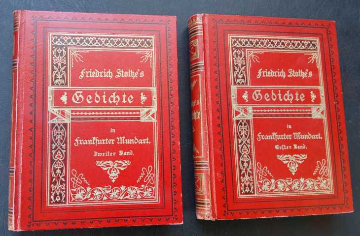Stoltze , Friedrich    Gedichte in Frankfurter Mundart  2 Bände    