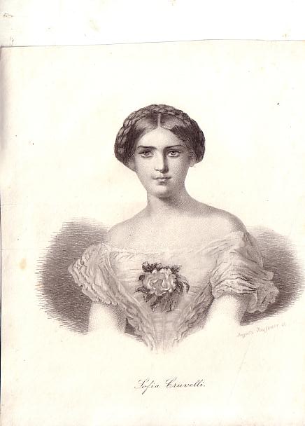   CRUVELLI / Sophie Johanne Charlotte Crüwell, Künstlername Sophie Cruvelli (1826 - 1907) Sängerin 