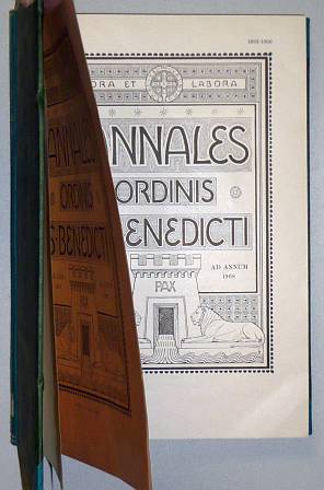   Annales Ordinis Benedicti. Ab anno 1893 ad annum 1908 / A. D. 1909. 