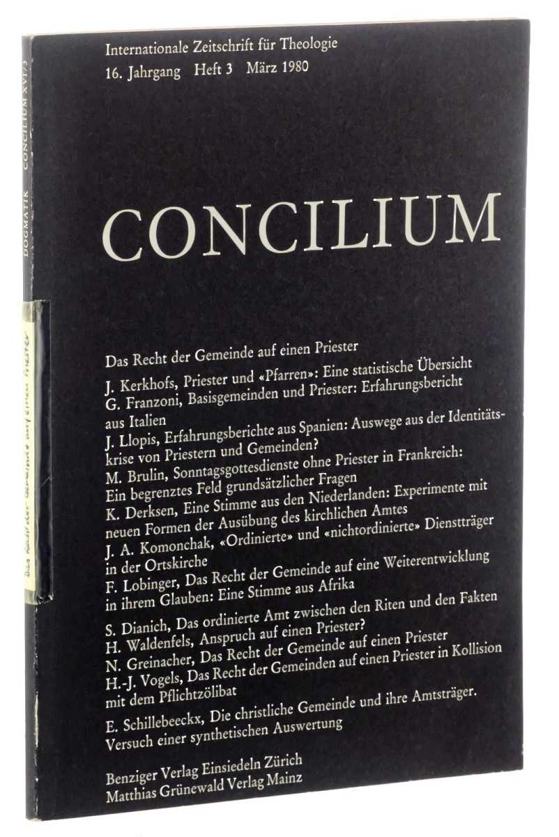   Concilium. Internationale Zeitschrift für Theologie. 