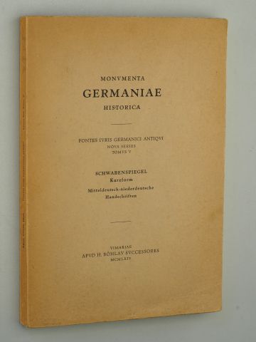   Schwabenspiegel. Kurzform. Mitteldeutsch-niederdeutsche Handschriften. Hrsg. von Rudolf Grosse. 