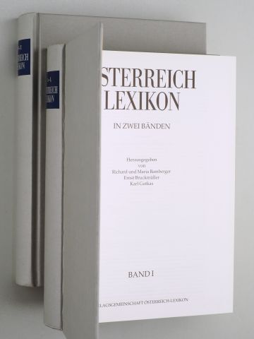   Österreich-Lexikon.  in 2 Bänden. Hrsg. von Richard und Maria Bamberger, Ernst Bruckmüller, Karl Gutkas. 