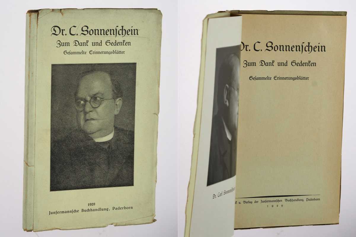   Dr. C. Sonnenschein. Zum Dank u. Gedenken. Gesammelte Erinnerungsblätter. Hrsg. von Johannes Dierkes. 