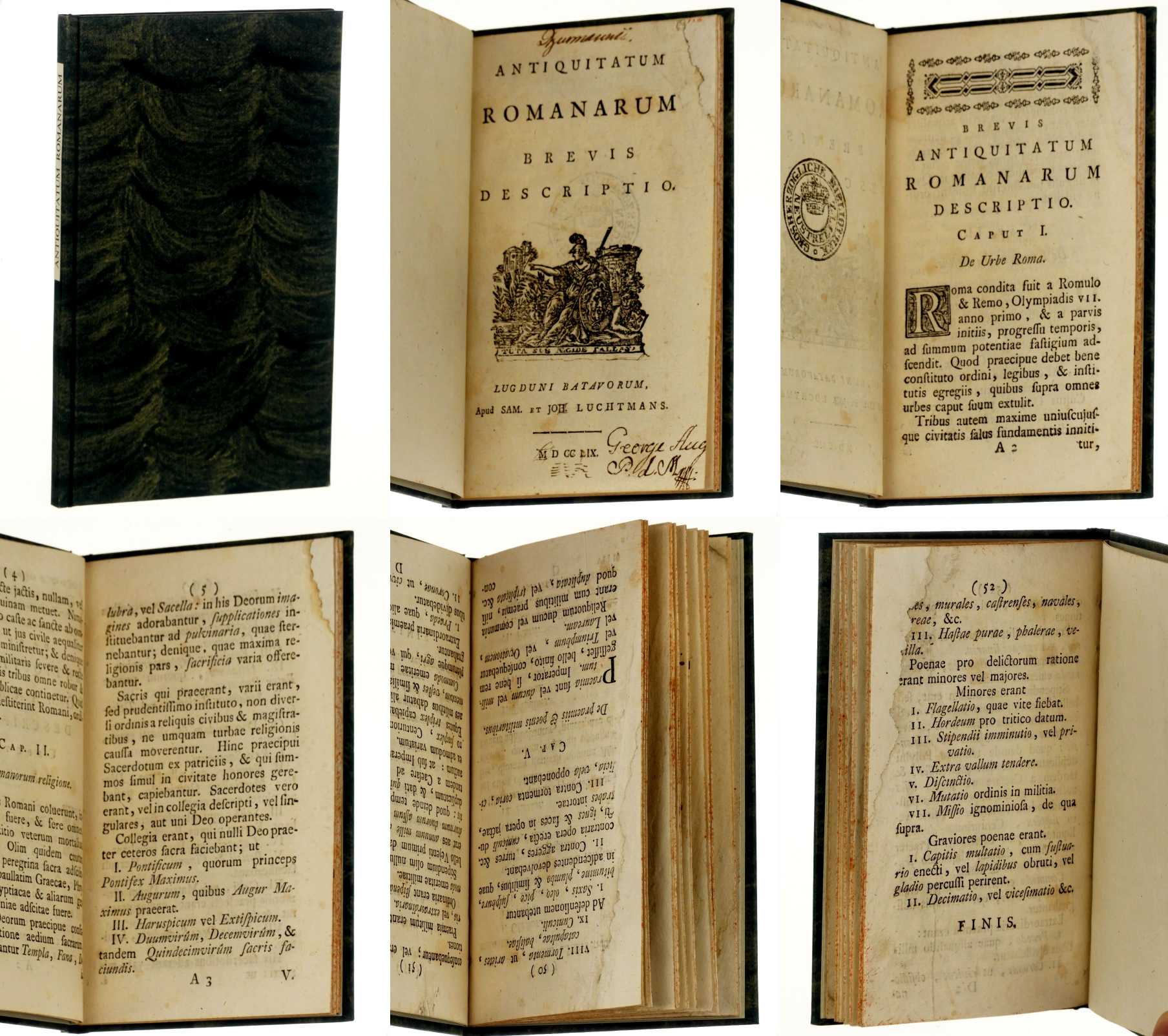   Antiquitatum Romanarum brevis descriptio. [Pieter Burman]. 